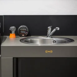 ENO Planchas Abwaschbeckenmodul Eno grau, schwarz Sale