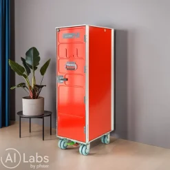 Aviatik-Shop Airline Trolley Swissair rot, silber Hot
