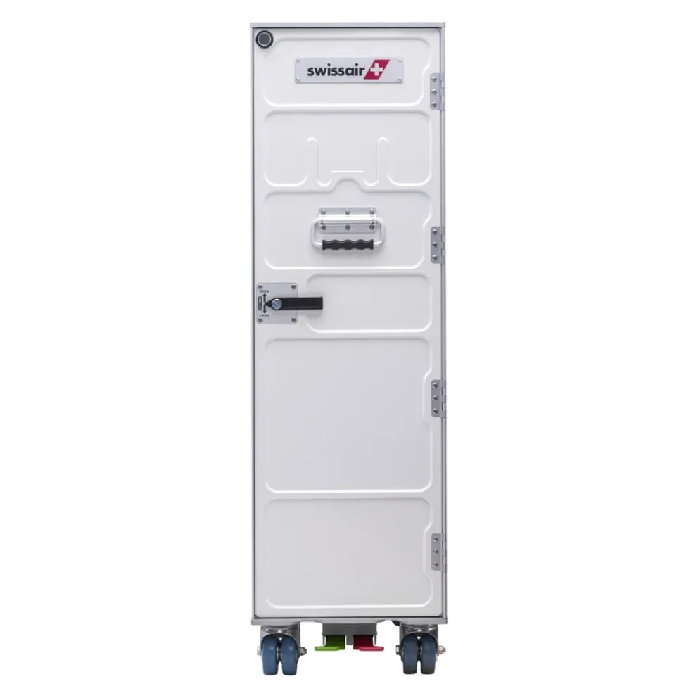 Aviatik-Shop Airline Trolley Swissair silber, weiss Discount