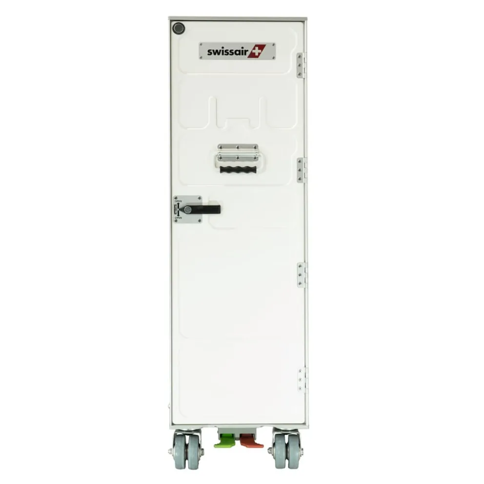 Aviatik-Shop Airline Trolley Swissair silber, weiss Sale