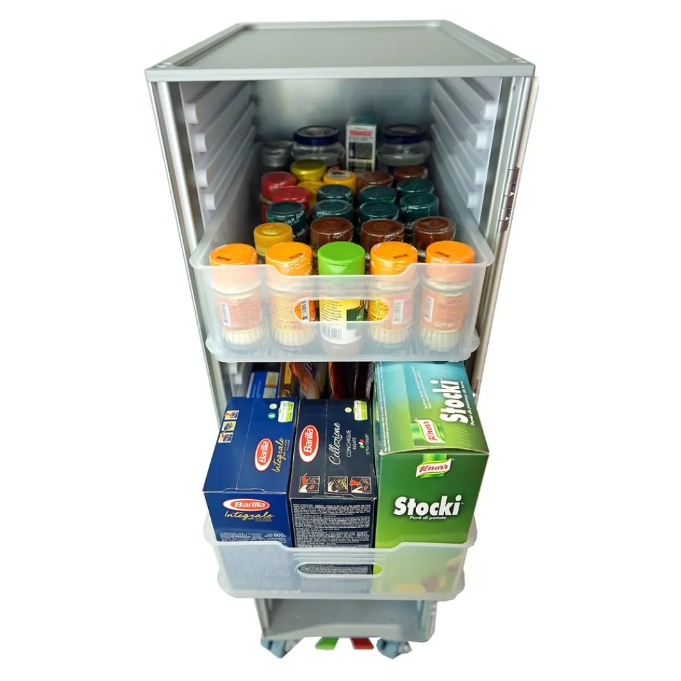 Aviatik-Shop Airline Trolley Swissair silber, weiss Sale