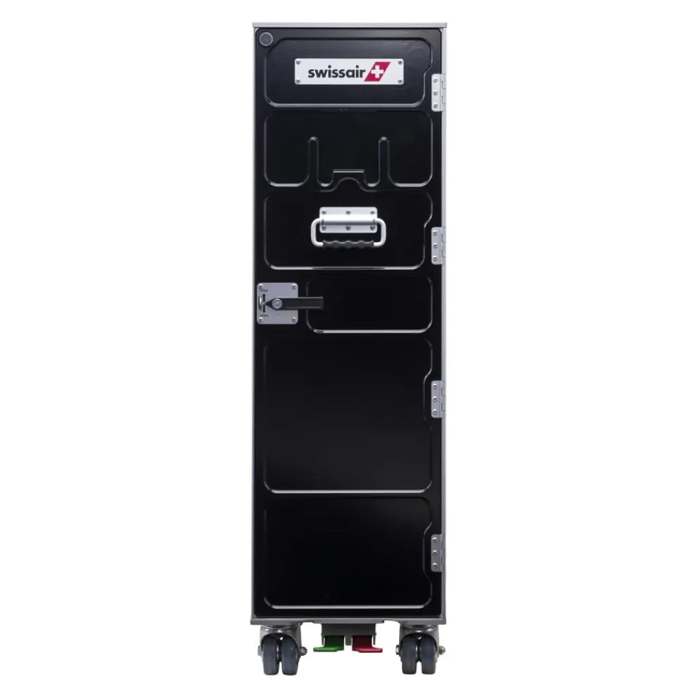 Aviatik-Shop Airline Trolley Swissair schwarz, silber