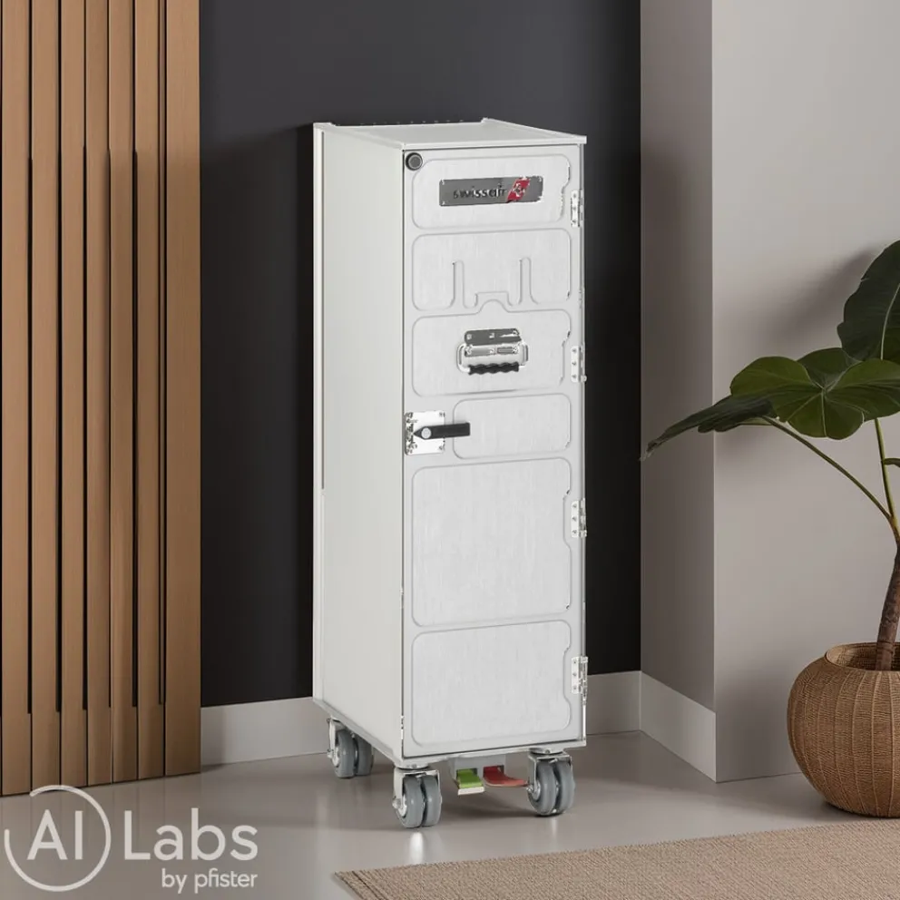 Aviatik-Shop Airline Trolley Swissair silber Clearance