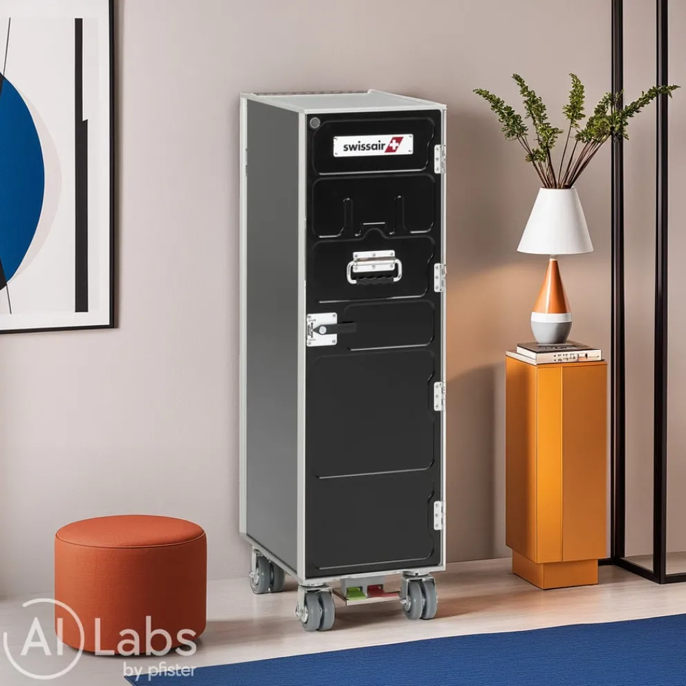Aviatik-Shop Airline Trolley Swissair schwarz, silber Discount
