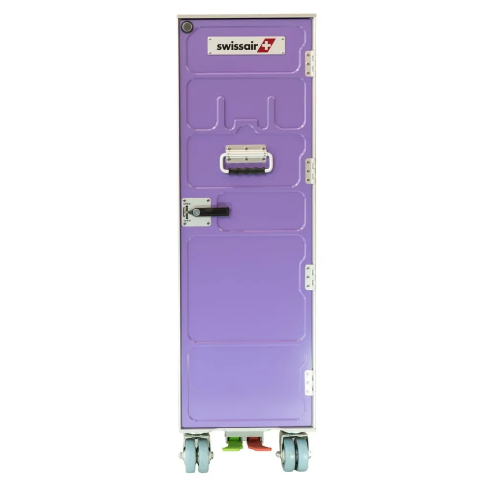 Aviatik-Shop Airline Trolley Swissair dunkelviolett, silber, violettblau Discount