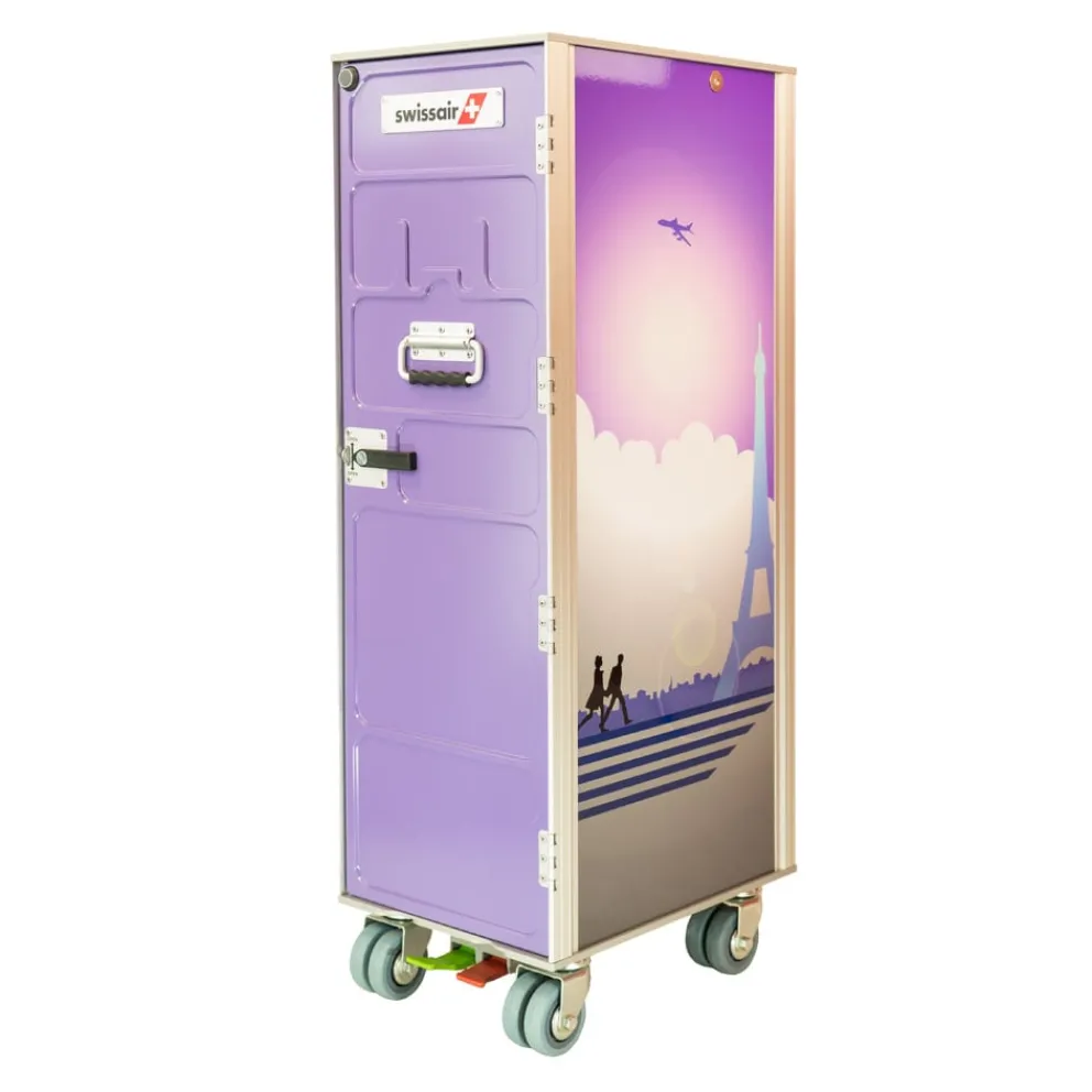 Aviatik-Shop Airline Trolley Swissair dunkelviolett, silber, violettblau Discount