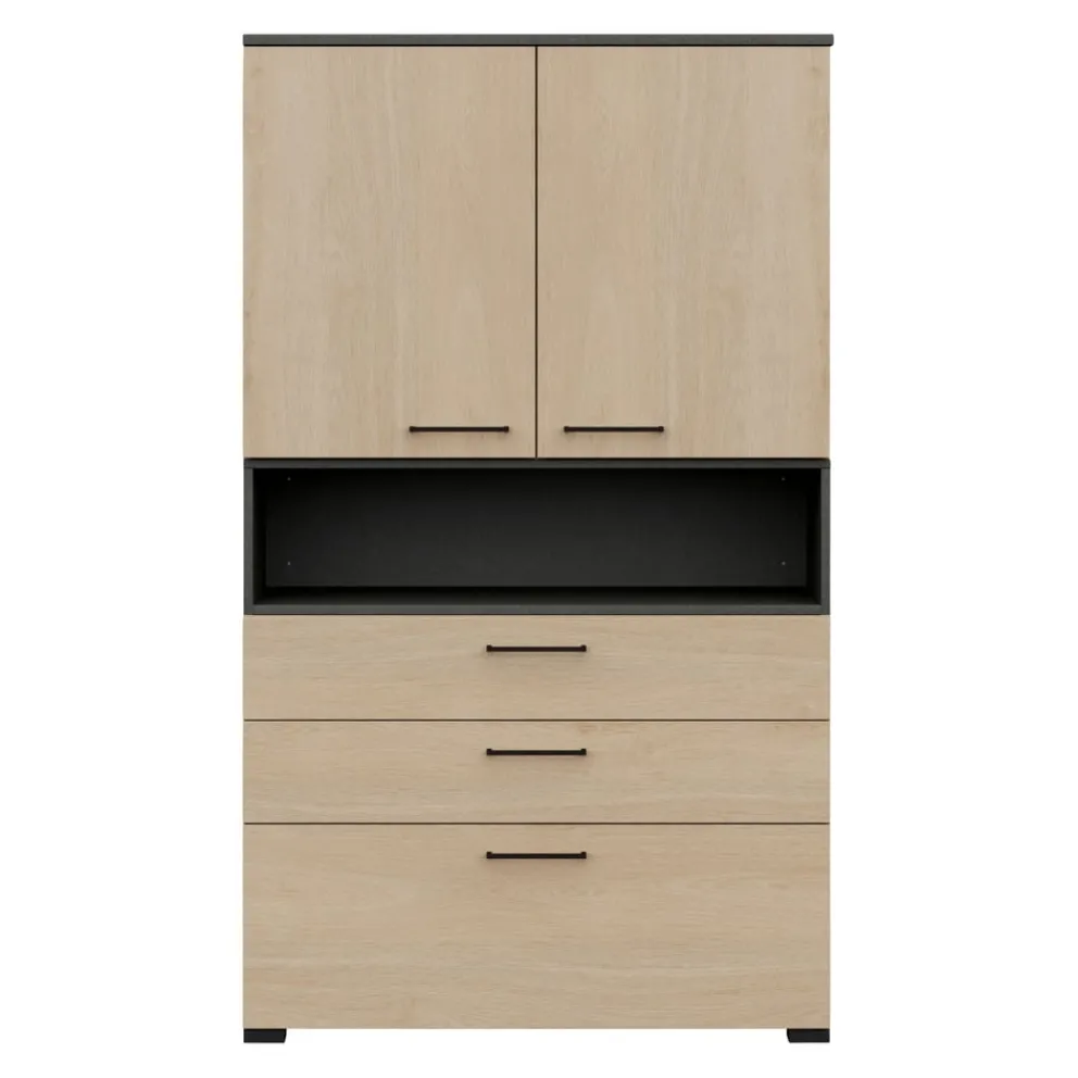 Moderano Aktenschrank Flow eichefarbig Outlet