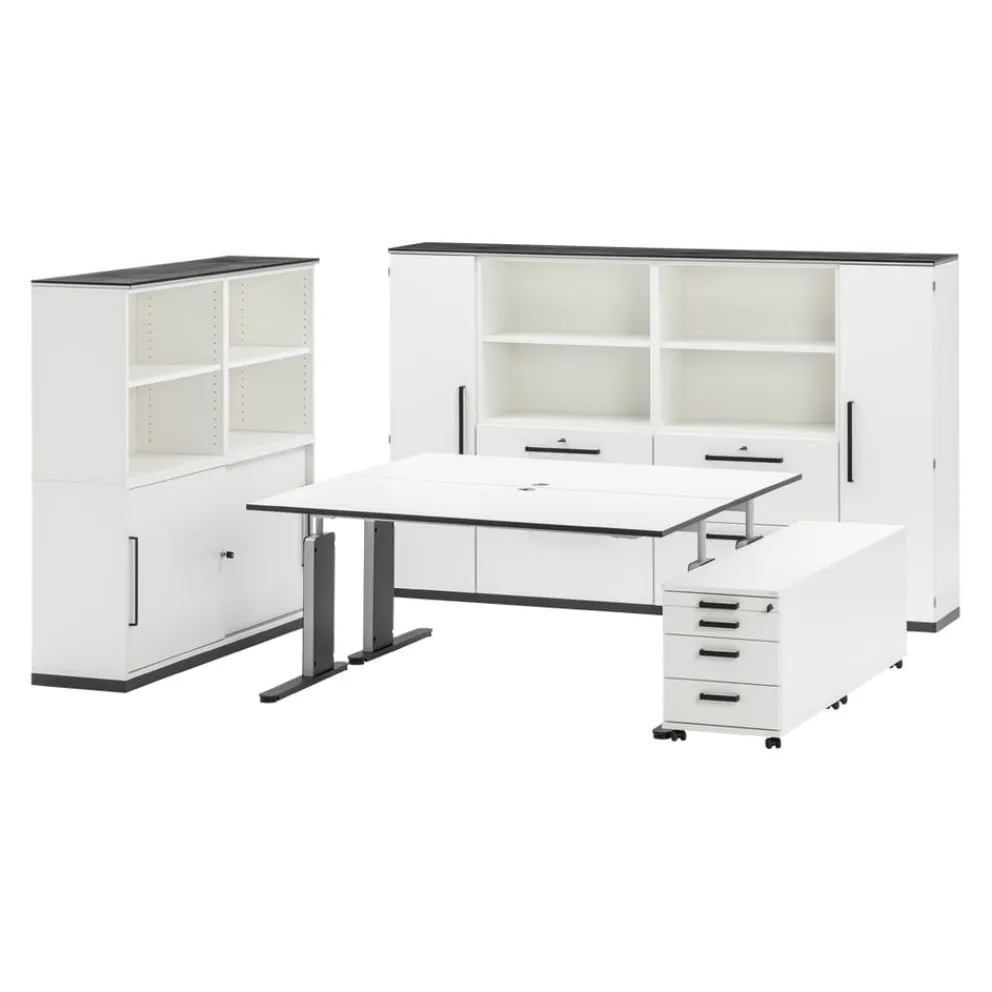 Moderano Aktenschrank Objekt-Plus-105 9010 Weiss Outlet
