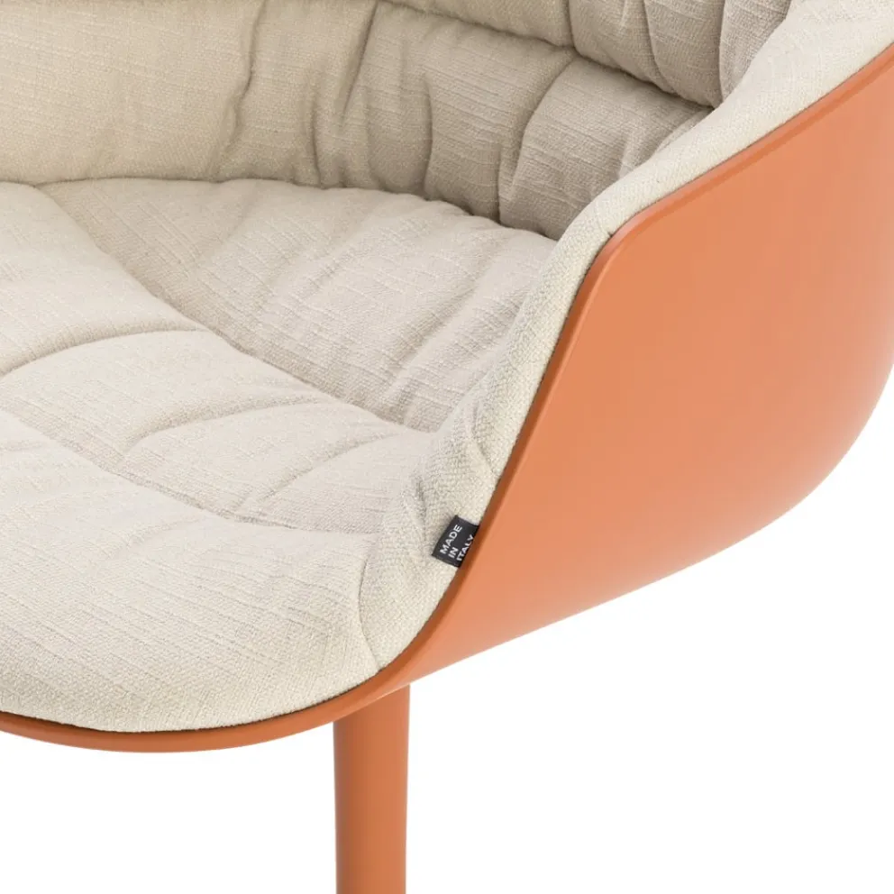 mdf italia Armlehnstuhl Flow taupe, terracotta Online