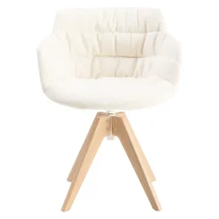 mdf italia Armlehnstuhl Flow braun, off-white New