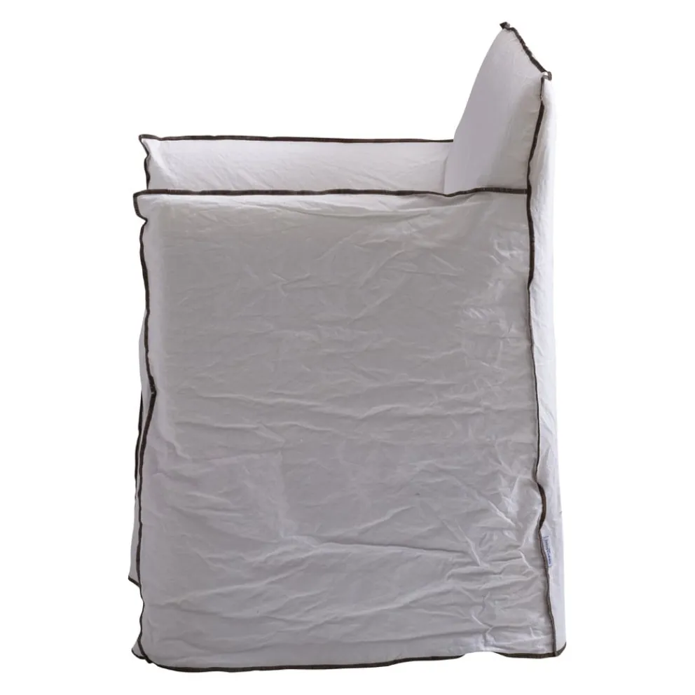 Gervasoni Armlehnstuhl Ghost NATURAL Lino Bianco / Kat. B (1000)