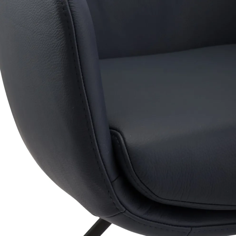 Dieter Knoll Armlehnstuhl Hampton Kat. 05 Dino, 609 dunkelblau Discount