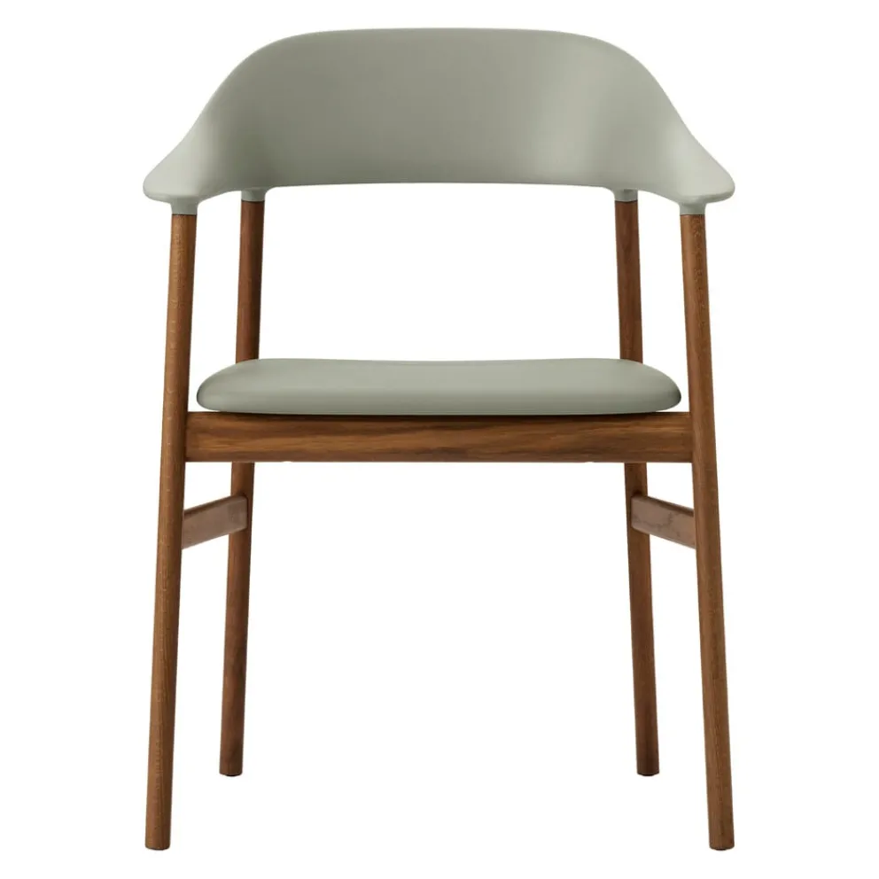 Normann Copenhagen Armlehnstuhl Herit blassgrün, eichefarbig