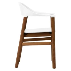 Normann Copenhagen Armlehnstuhl Herit eichefarbig, weiss Best