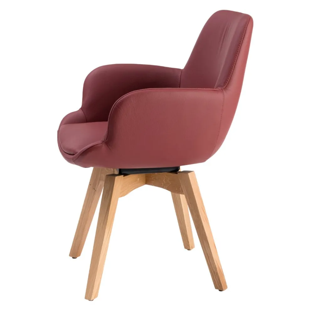 WILLISAU Armlehnstuhl Loreo rubinrot Clearance