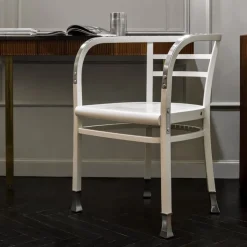 Gebrüder Thonet Vienna Armlehnstuhl Postsparkasse SCHICHTHOLZ / C02 bianco 9010 Outlet