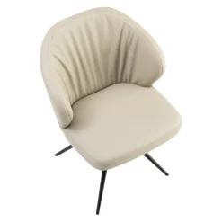 Dieter Knoll Armlehnstuhl Roxy Kat. 1 Tendens, LD2331 Latte Hot