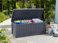 Keter Aufbewahrungsbox Rockwood anthrazit Discount