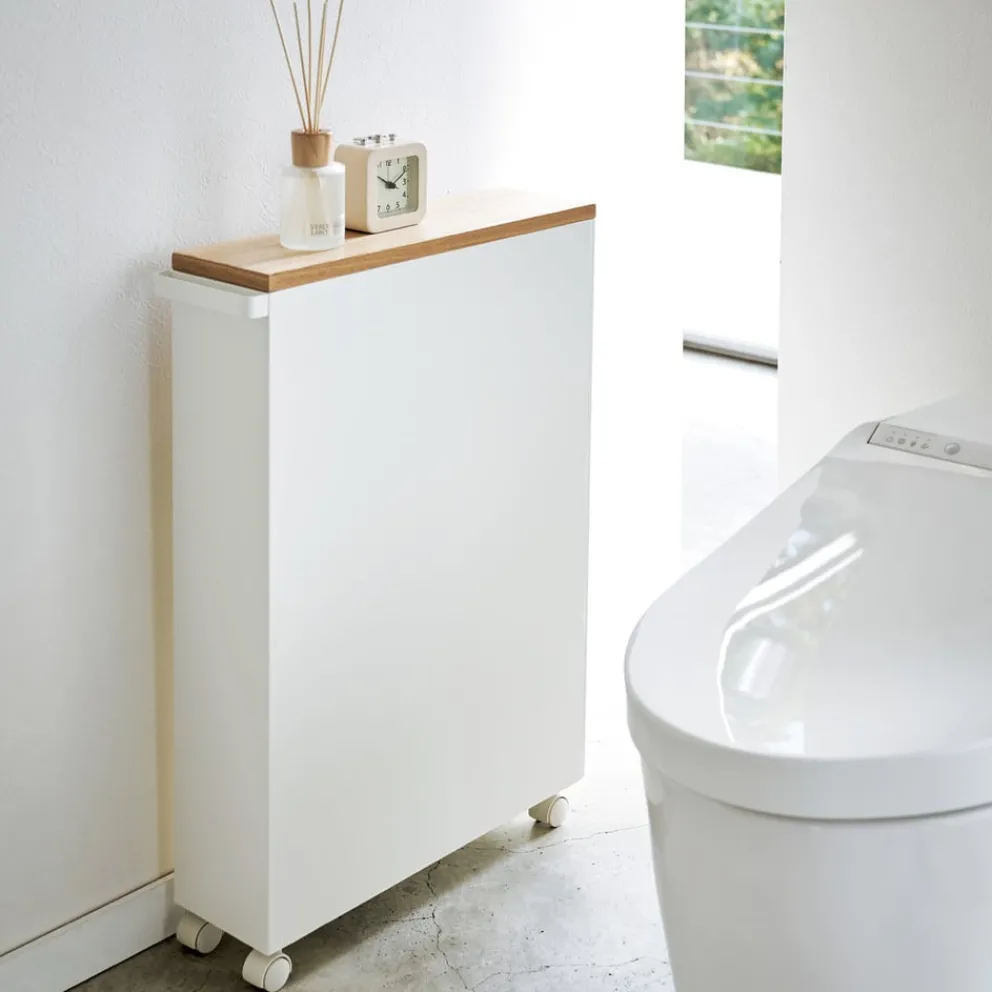 Yamazaki Aufbewahrungswagen Tower weiss Sale