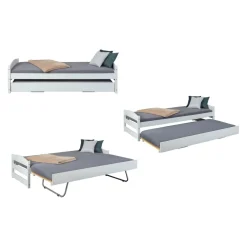 MID.YOU Ausziehbett Vindas weiss Clearance