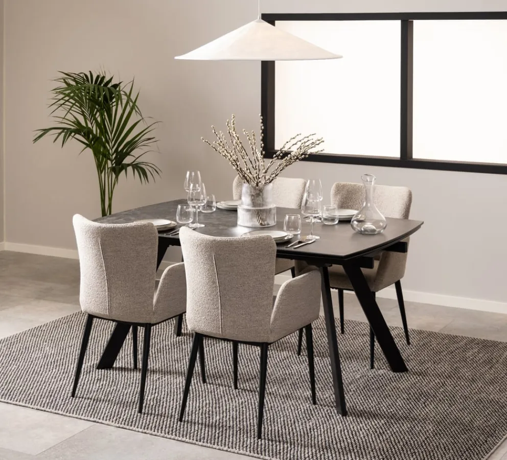 MID.YOU Ausziehtisch Blackburn schwarz Clearance