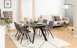 MID.YOU Ausziehtisch Blackburn schwarz Clearance