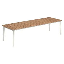 Emu Ausziehtisch Shine Acciaio, 23 bianco opaco, teakfarbig Discount