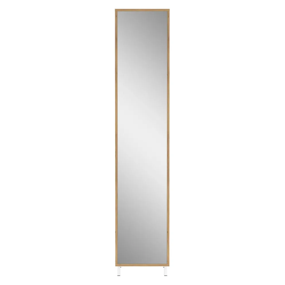 MID.YOU Badschrank Topeka navarra-eiche-nb., weiss