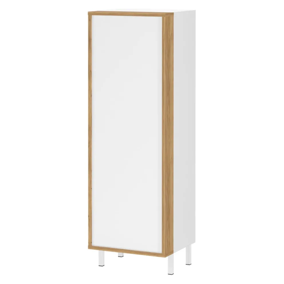 MID.YOU Badschrank Topeka navarra-eiche-nb., weiss Outlet