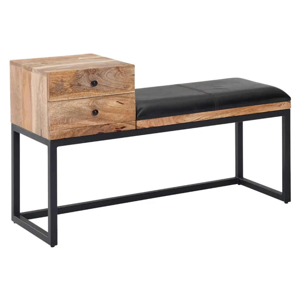 MID.YOU Bank Leder braun, schwarz Outlet