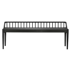 Ethnicraft Bank Spindle schwarz Online