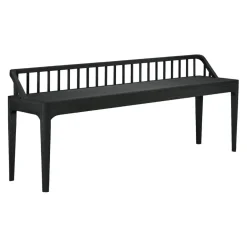 Ethnicraft Bank Spindle schwarz Online