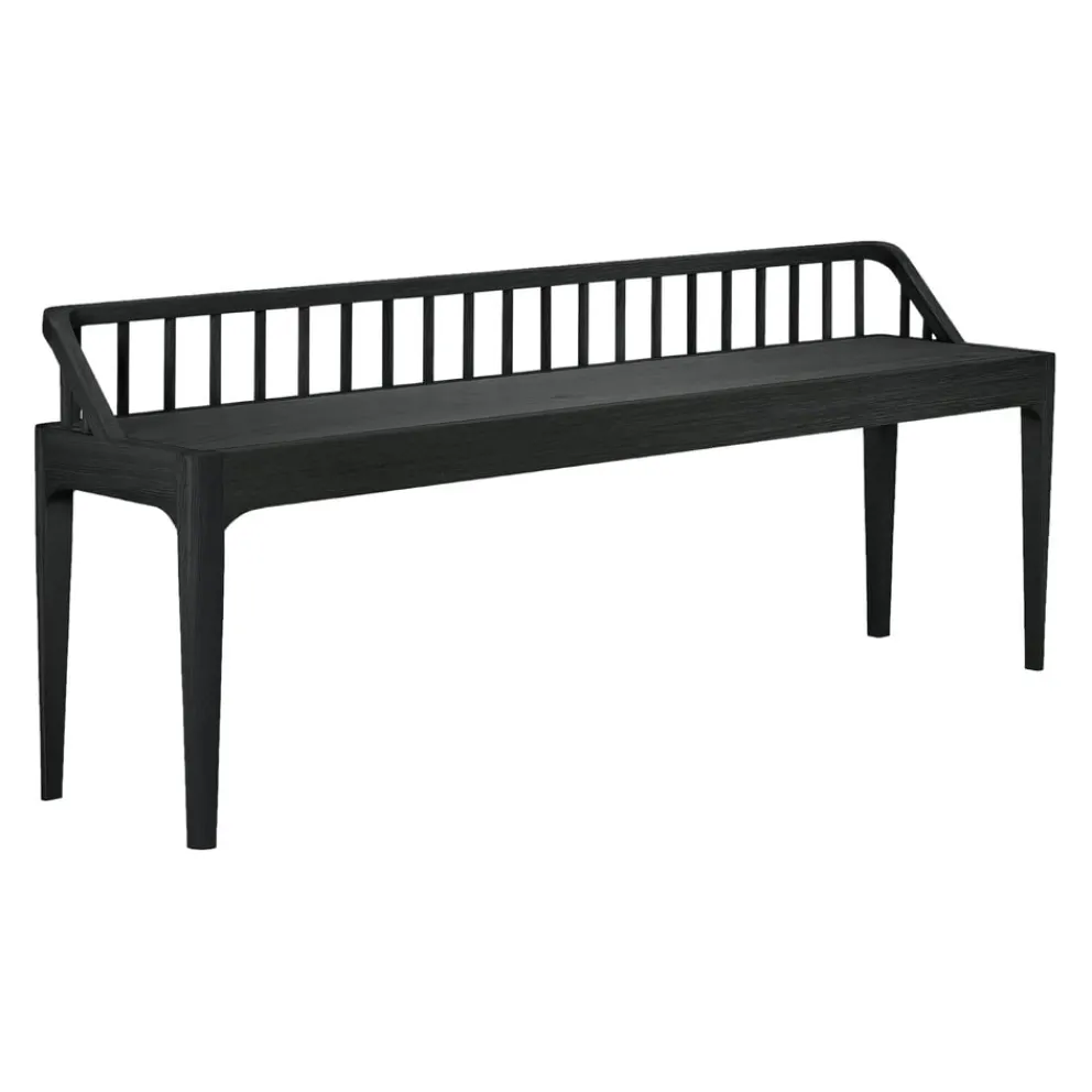 Ethnicraft Bank Spindle schwarz Online