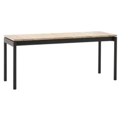 &Tradition Bank Ville Warm Black, teakfarbig