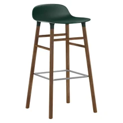 Normann Copenhagen Barhocker Form grün, walnuss Discount