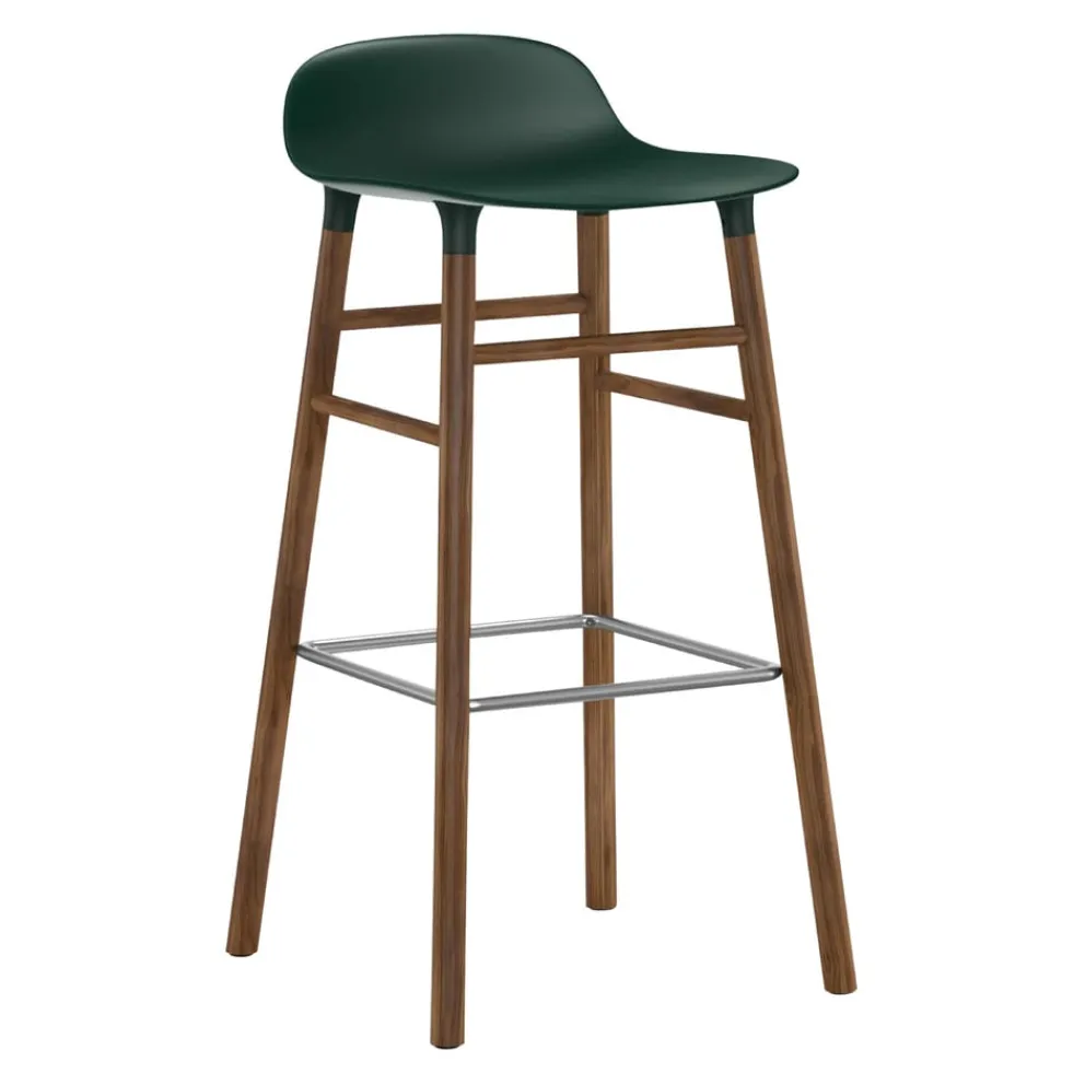 Normann Copenhagen Barhocker Form grün, walnuss Discount