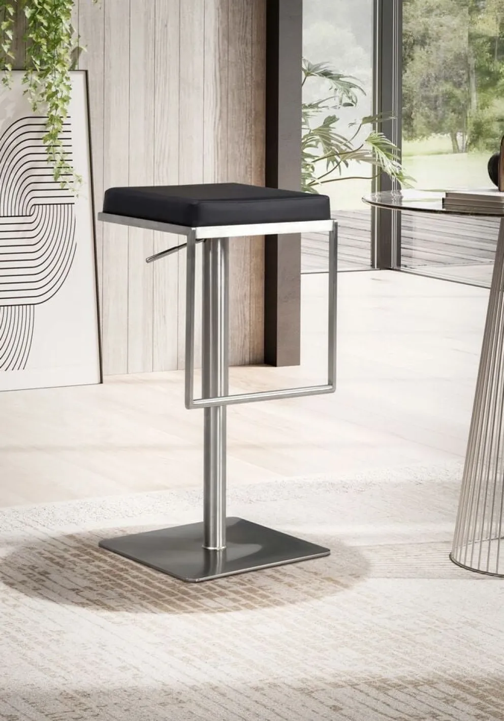 MID.YOU Barhocker Kunstleder schwarz Best