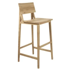 Ethnicraft Barhocker N4 eichefarbig Clearance