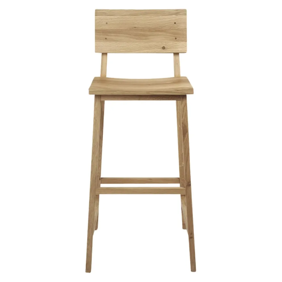 Ethnicraft Barhocker N4 eichefarbig Clearance