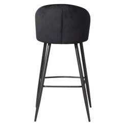 MID.YOU Barhocker Samt schwarz New