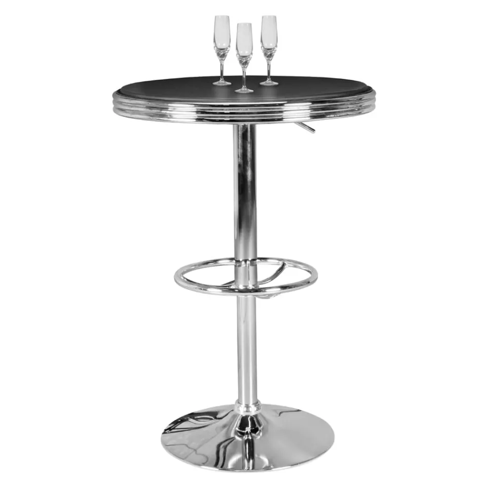 MID.YOU Bartisch American Diner schwarz, silber Online