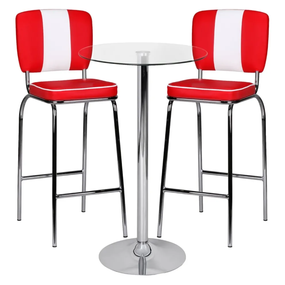 MID.YOU Bartisch Glas silber Outlet