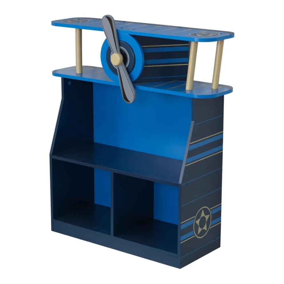 KidKraft Bücherregal Airplane blau Discount