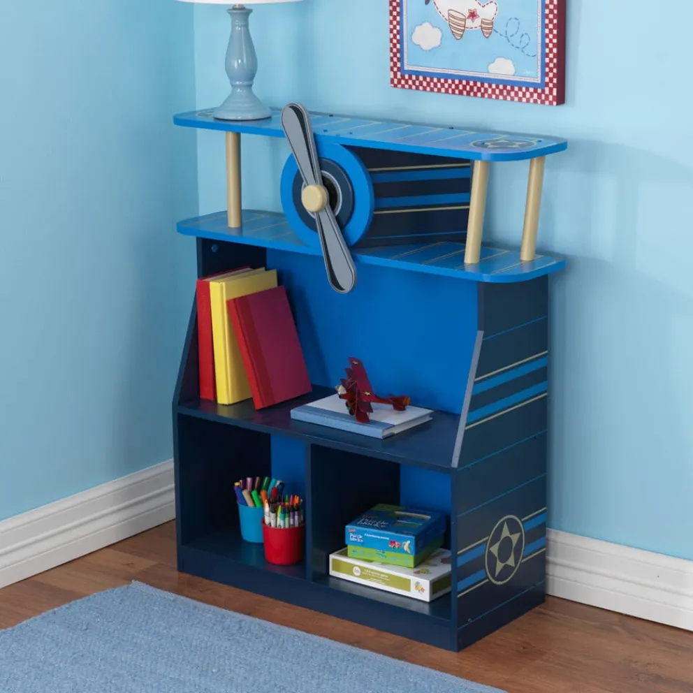 KidKraft Bücherregal Airplane blau Discount