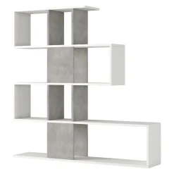Sikelia Bücherregal Living betongrau, weiss Outlet