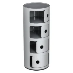 KARTELL Beistelltisch Componibili Recycled SI / Silber Sale