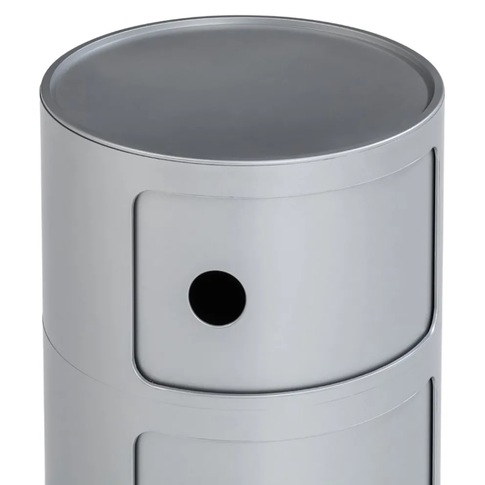 KARTELL Beistelltisch Componibili Recycled SI / Silber Sale
