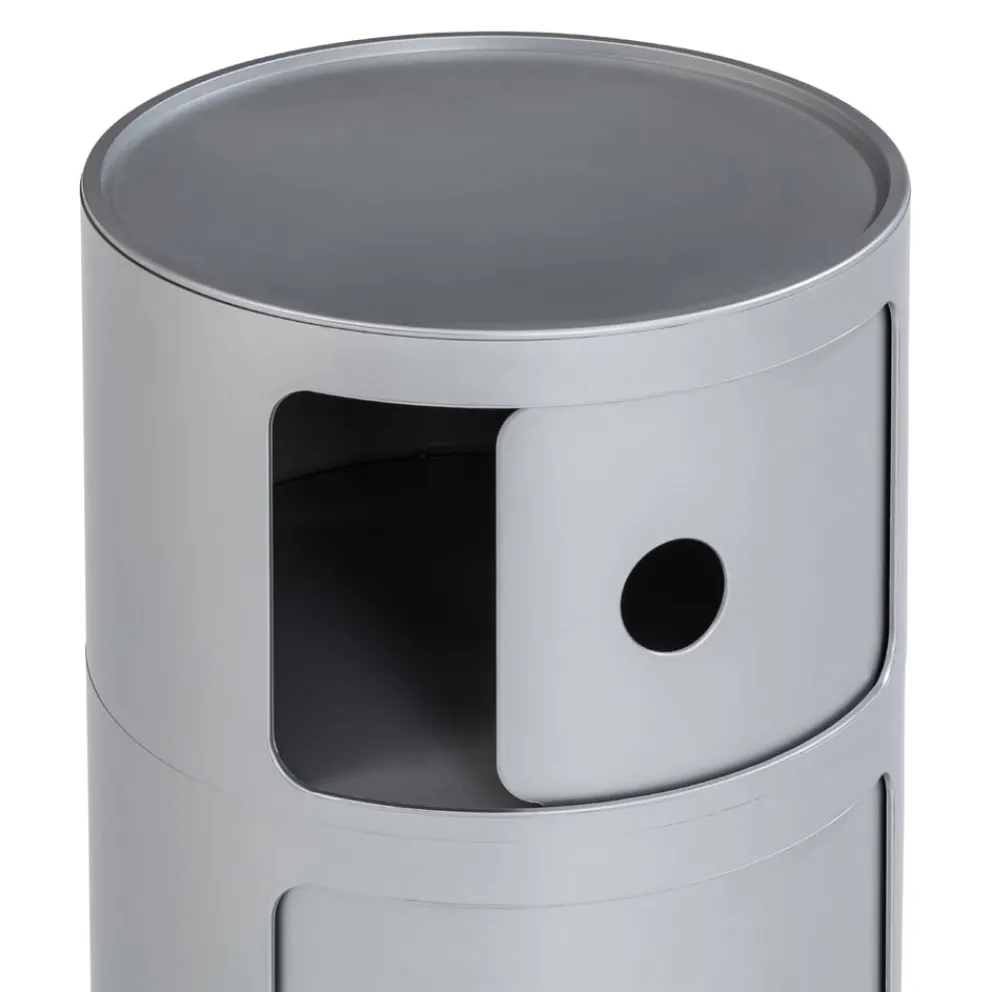 KARTELL Beistelltisch Componibili Recycled SI / Silber Sale
