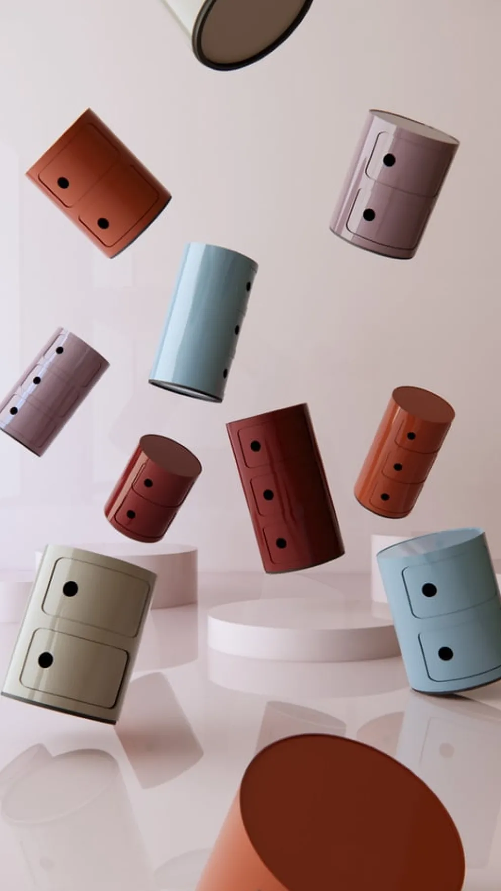 KARTELL Beistelltisch Componibili MV / Mauve
