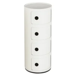 KARTELL Beistelltisch Componibili 03 / weiss Clearance